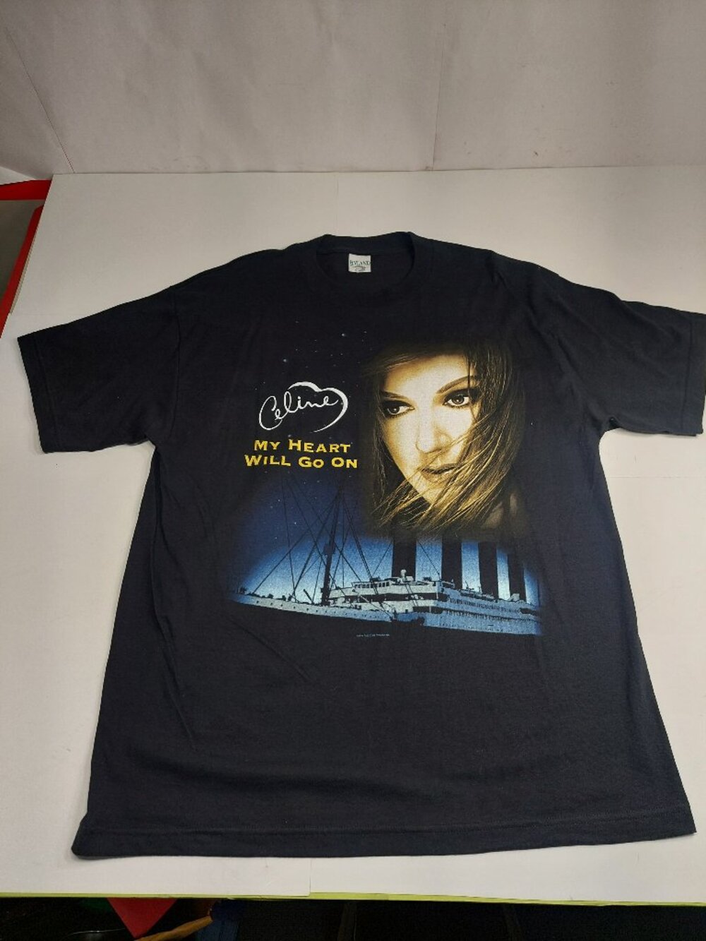 Vintage Celine Dion My Heart Will Go On World Tour 1999 T-Shirt Size XL